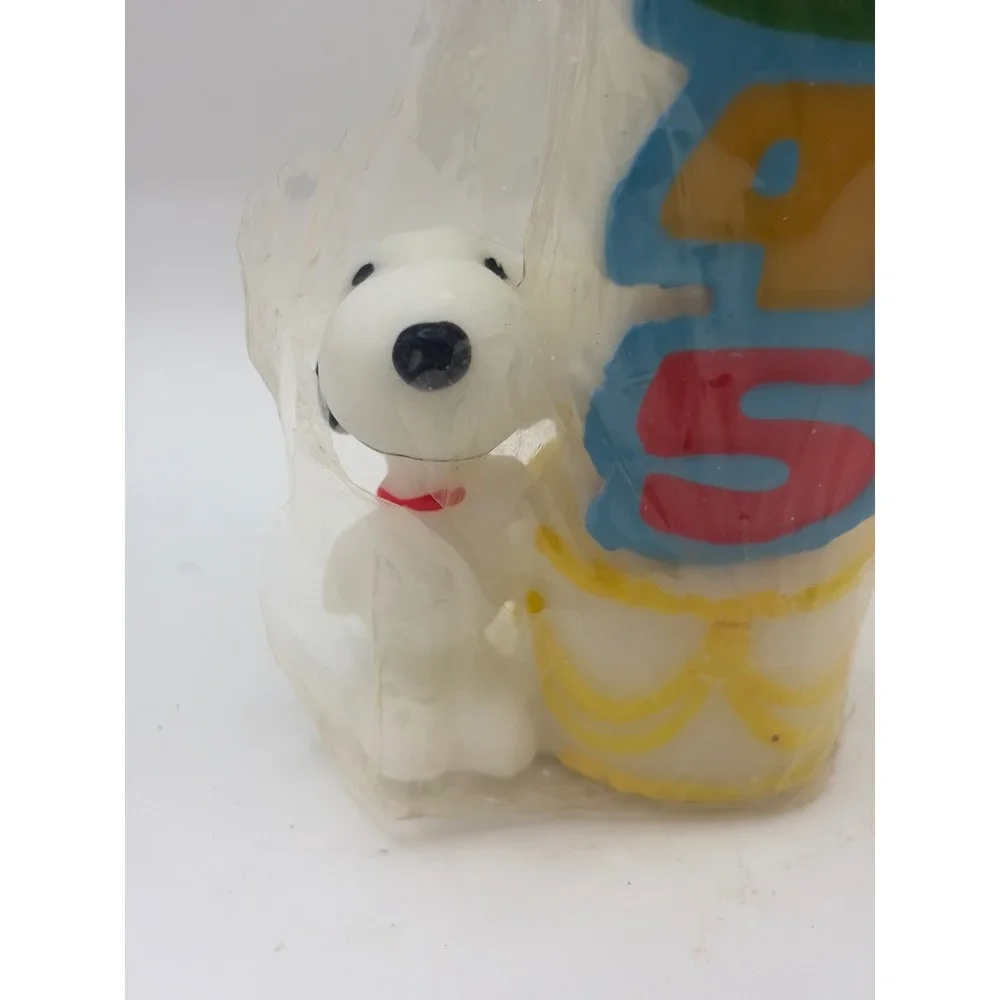 Vintage‎ Hallmark Peanuts Snoopy Birthday Candle Numbers 1-5 Collectible Wax